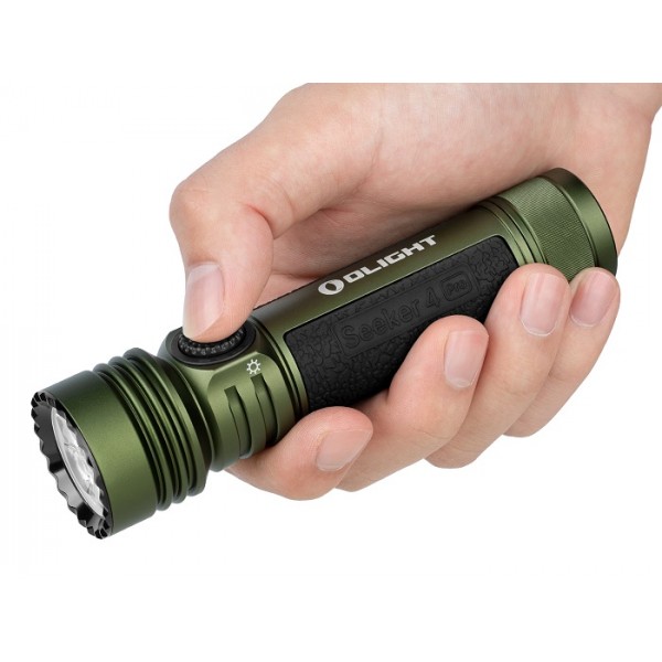 Olight Seeker 4 PRO zaklamp olijfgroen (4600 Lumen oplaadbaar)